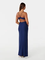 Adrienne Strappy Gown Azure Blue - 0 to 12 Women's Occasion Dresses