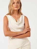 Kalinda Cowl Drape Tank