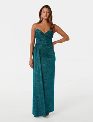Arlo Strapless Gown Teal - 0 to 12 Women's Occasion Dresses
