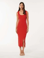Chelsea Hardware Detail Midi Dress
