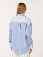 Stacy Stripe Shirt Blue - 0 to 12 Women's Shirts