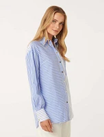 Stacy Stripe Shirt Blue - 0 to 12 Women's Shirts