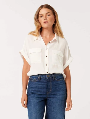 Sawyer Petite Oversized Shirt