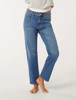 Niki Straight-Leg Jeans Mid Wash - 0 to 12 Women's