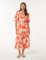 Loren Puff Sleeve Midi