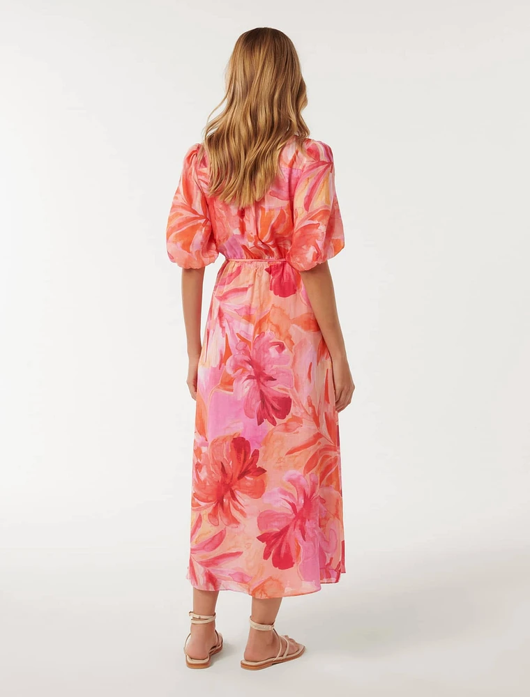 Loren Puff Sleeve Midi