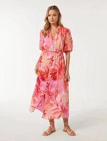 Loren Puff Sleeve Midi
