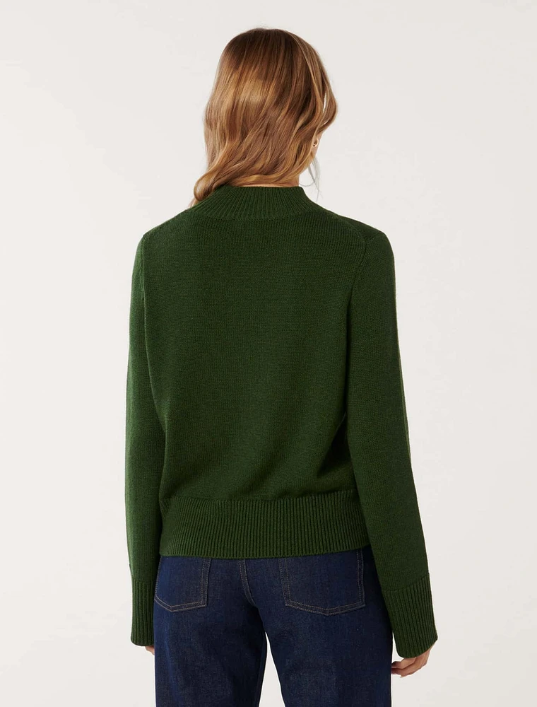 Poppy Stand Neck Sweater