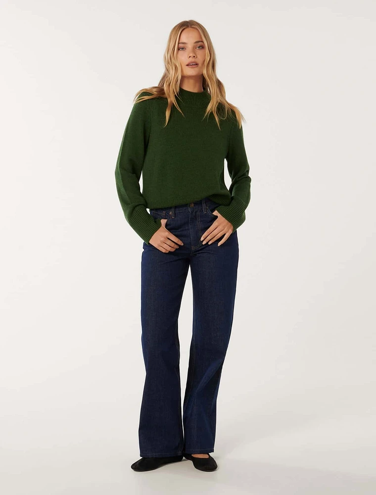 Poppy Stand Neck Sweater