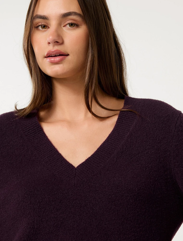 Sabrina Button Cuff Knit Jumper