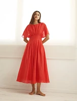 Eve Seam Detail Midi Dress