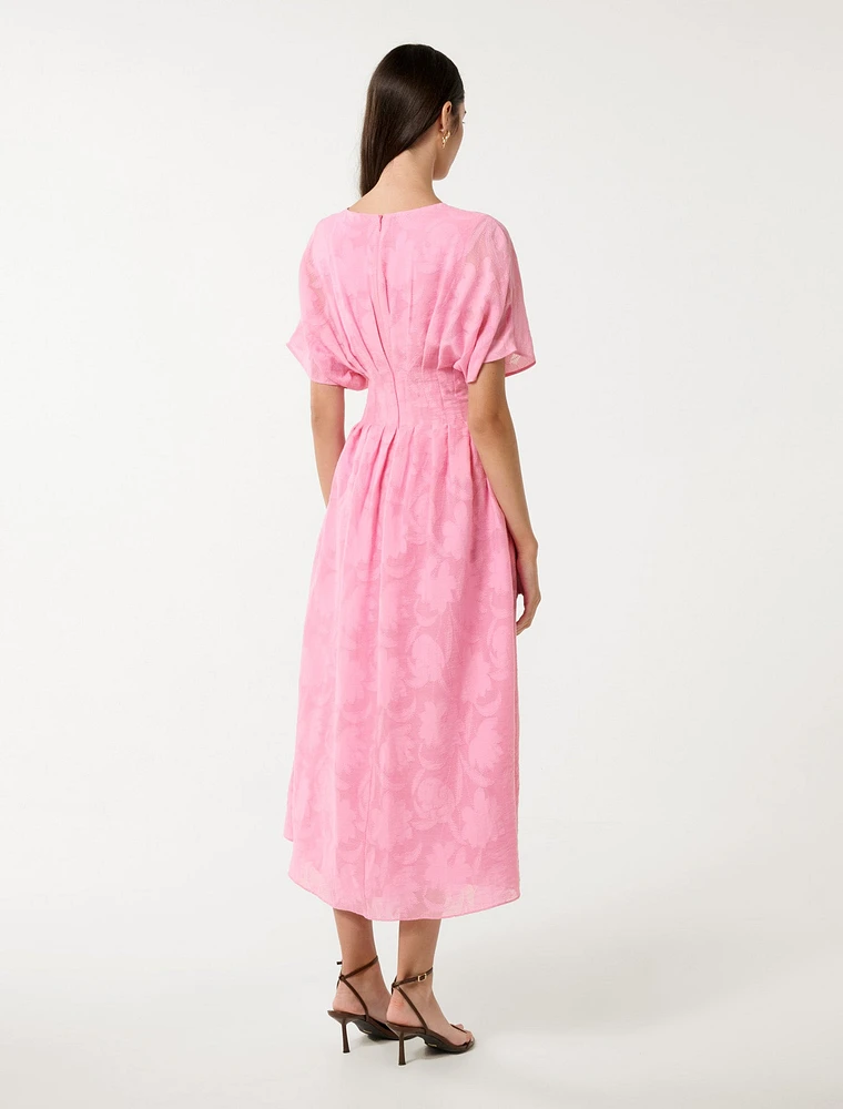 Eve Jacquard Seam Midi Dress