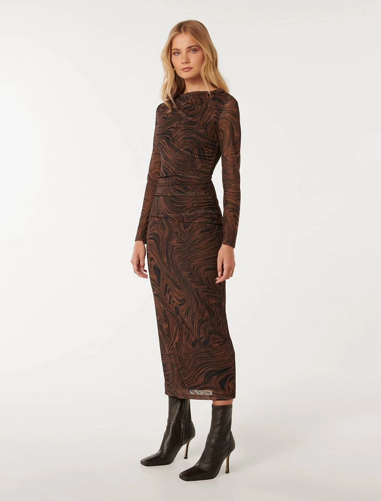 Loretta Ruched Side Midi