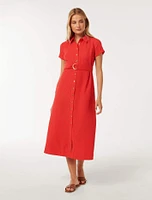 Briley Textured Shirt Dress