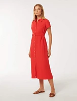 Briley Textured Shirt Dress