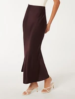 Prue Satin Midaxi Skirt