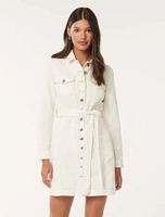 Taylor Denim Dress White - 0 to 12 Women's Dresses