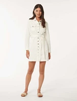 Taylor Denim Dress White - 0 to 12 Women's Dresses