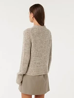 Frankie Stand-Neck Sweater