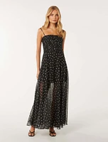 Brandy Ruched-Bodice Maxi Dress