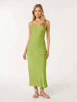 Fern Textured Slip Dress