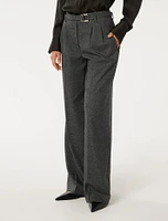 Charlie Belted Wide-Leg Pants