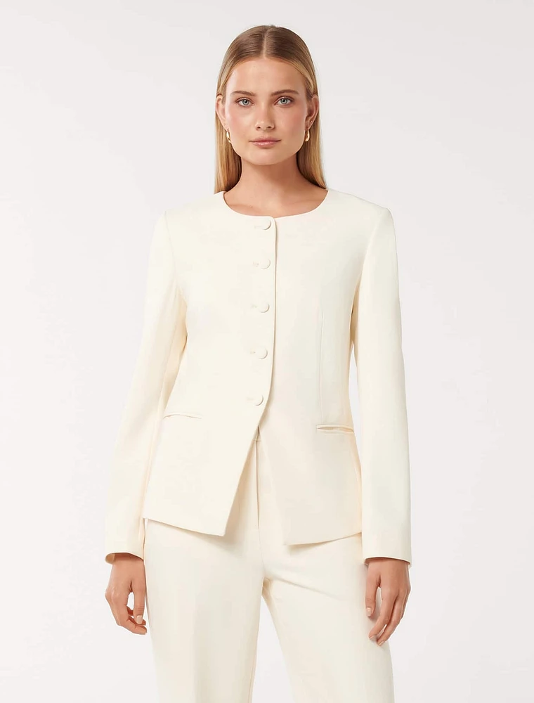 Goldie High Neck Blazer