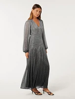 Viv Ombre Plisse Maxi Dress