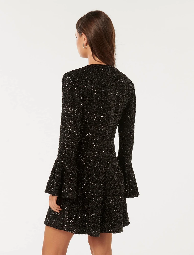 Lizzy Sequin Mini Dress