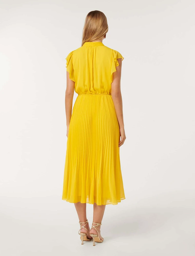 Juliet Pleated Midi Dress