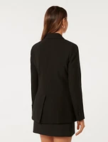 Elliott Tuxedo Double-Breasted Blazer