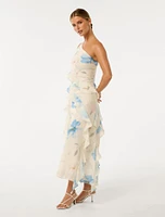 Belle Petite One Shoulder Gown