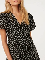 Pria Button-Down Mini Dress