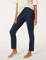 Fran Straight-Leg Cropped Jeans