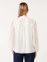 Tegan Trim Blouse