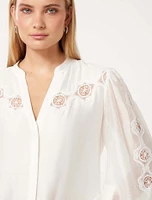 Tegan Trim Blouse