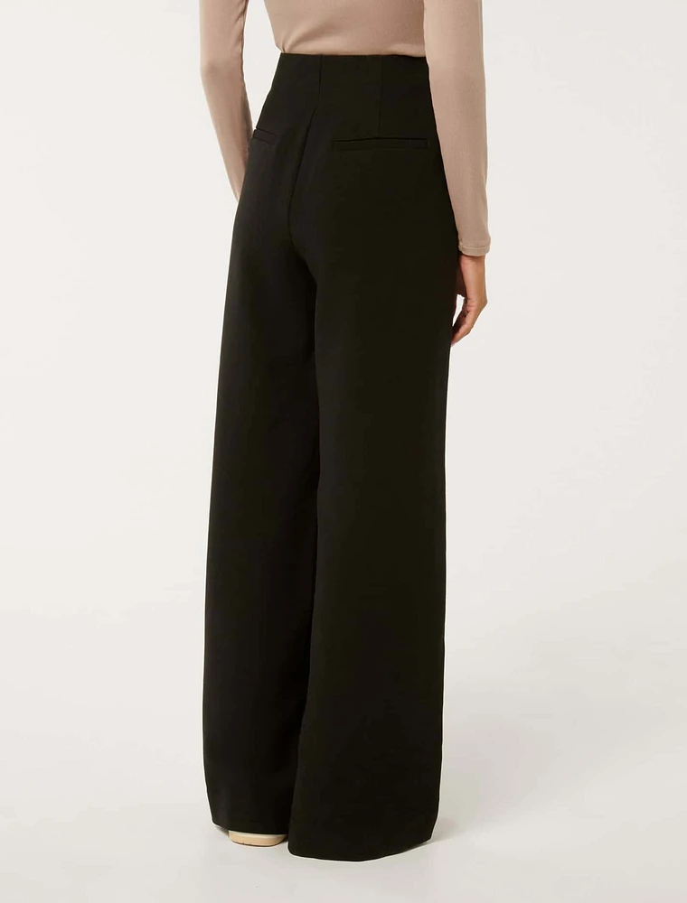 Freya Petite High-Waist Wide-Leg Pants