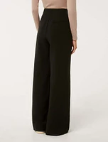 Freya Petite High-Waist Wide-Leg Pants