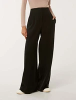 Freya Petite High-Waist Wide-Leg Pants