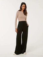 Freya Petite High-Waist Wide-Leg Pants