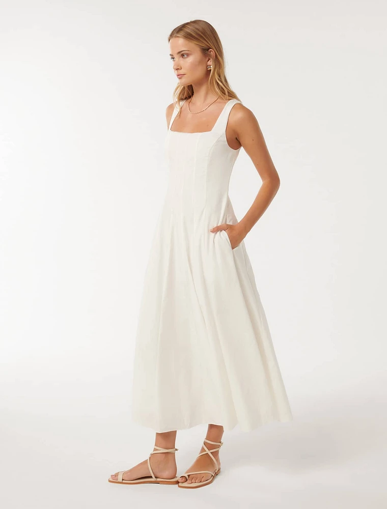 Samera Sleeveless Dress White - 0 to 12 Women's Day Dresses