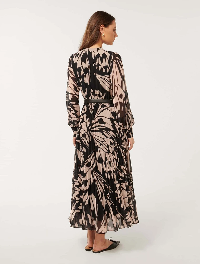 Saskia Pleat Wrap Midi