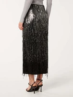 Aria Tassel Sequin Skirt