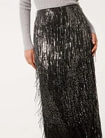 Aria Tassel Sequin Skirt