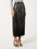 Aria Tassel Sequin Skirt