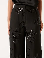 Sonnie Sequin Wide-Leg Pants