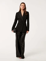 Sonnie Sequin Wide-Leg Pants