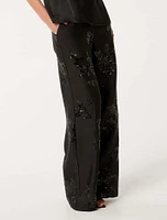 Sonnie Sequin Wide-Leg Pants