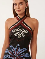 Adara Halter Neck Mini Dress