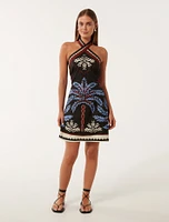 Adara Halter Neck Mini Dress